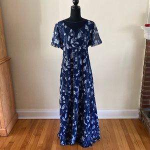 blue floral lightweight dress size XL